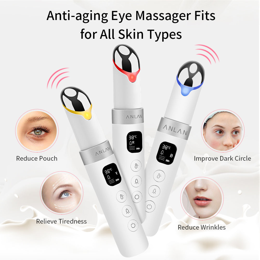 ANLAN Electric Eye Massager Vibration Anti Age Eye Wrinkle