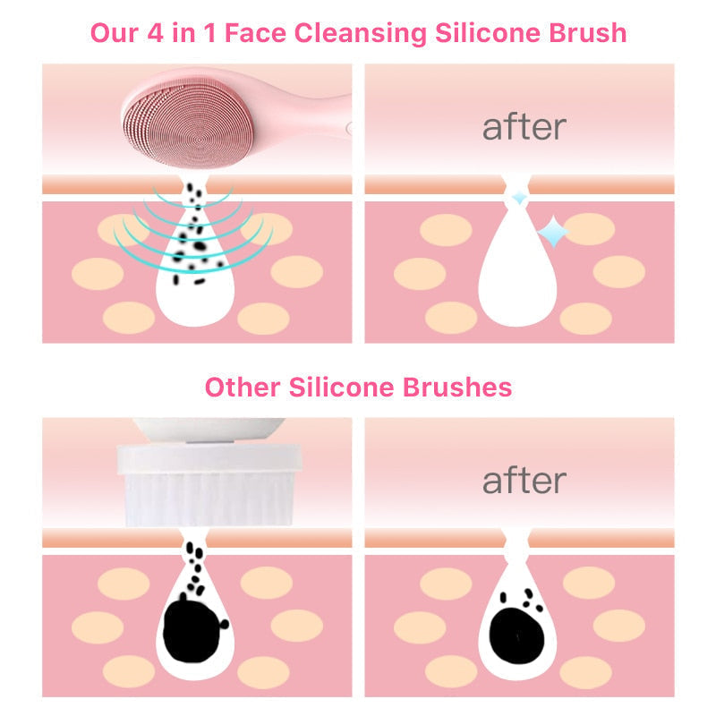 4 in 1 Soft Facial Cleansing Brush